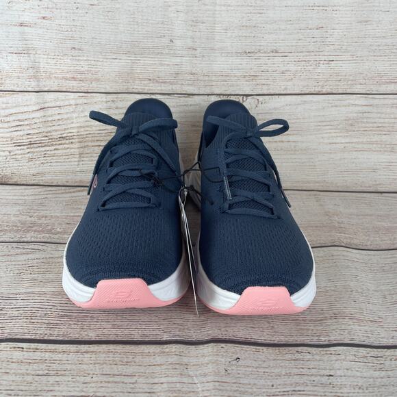 Skechers Edgeride Swift Fit Womens Sz 9 Sneakers Running Shoes Navy Pink - Picture 5 of 11